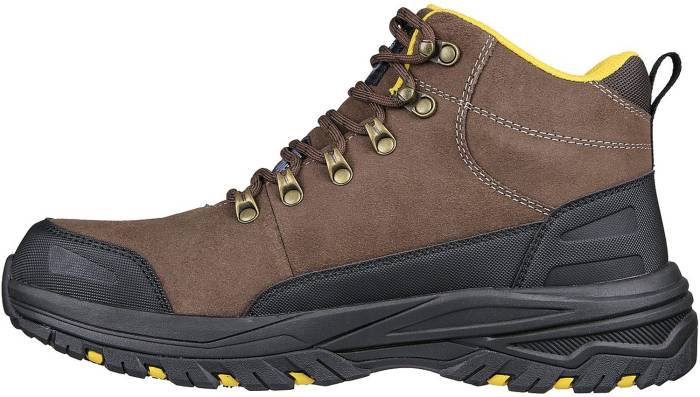 alternate view #3 of: SKECHERS Work SK200091BRS Fannter-Dezful, Men's, Brown, Steel Toe, EH, WP, 6 Inch, Work Boot