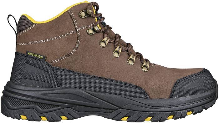 alternate view #2 of: SKECHERS Work SK200091BRS Fannter-Dezful, Men's, Brown, Steel Toe, EH, WP, 6 Inch, Work Boot