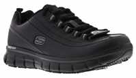 SKECHERS Work SK76550BLK Trickel, Women's, Black, Soft Toe, EH, Slip Resistant, Low Athletic, Work Shoe