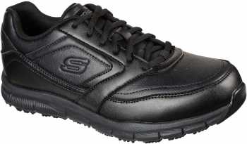 SKECHERS Work SK77156BLK Nampa, Men's, Black, Soft Toe, EH, Slip Resistant Athletic