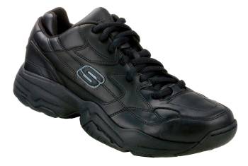 SKECHERS Work SK76340BLK Women's Felix-Marathon Black, Soft Toe, Slip Resistant Low Athletic