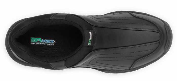 alternate view #4 of: SR Max SRM140 Charlotte, Women's, Black, Athletic Slip On Style, MaxTRAX Slip Resistant, Soft Toe Work Shoe