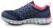 alternate view #3 of: Reebok Work SRB032 Sublite Cushion Work, Women's, Navy/Pink, Athletic Style, MaxTRAX Slip Resistant, Soft Toe Work Shoe