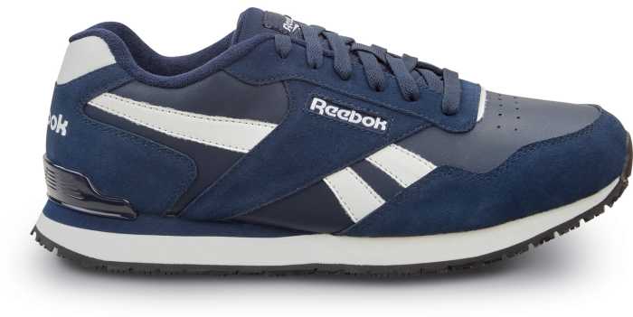 alternate view #2 of: Reebok Work SRB1954 Harman, Men's, Navy/White, Retro Jogger Style, EH, MaxTRAX Slip Resistant, Soft Toe Work Shoe