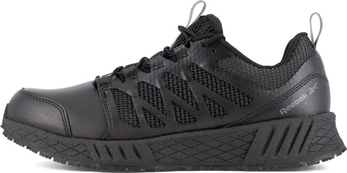 alternate view #3 of: Reebok Work SRB3210 Floatride Energy Tactical, Men's, Black, Athletic Style, EH, MaxTRAX Slip Resistant, Soft Toe Work Shoe