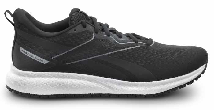 alternate view #2 of: Reebok Work SRB3311 Floatride Energy, Men's, Black/White, Athletic Style, MaxTRAX Slip Resistant, Soft Toe Work Shoe