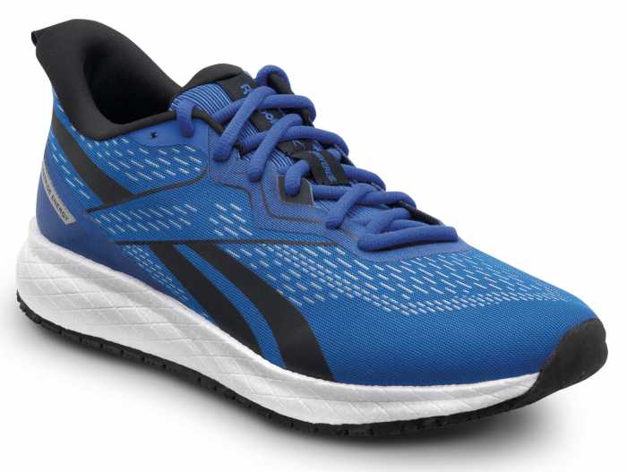 view #1 of: Reebok Work SRB3312 Floatride Energy, Men's, Blue/White, Athletic Style, MaxTRAX Slip Resistant, Soft Toe Work Shoe