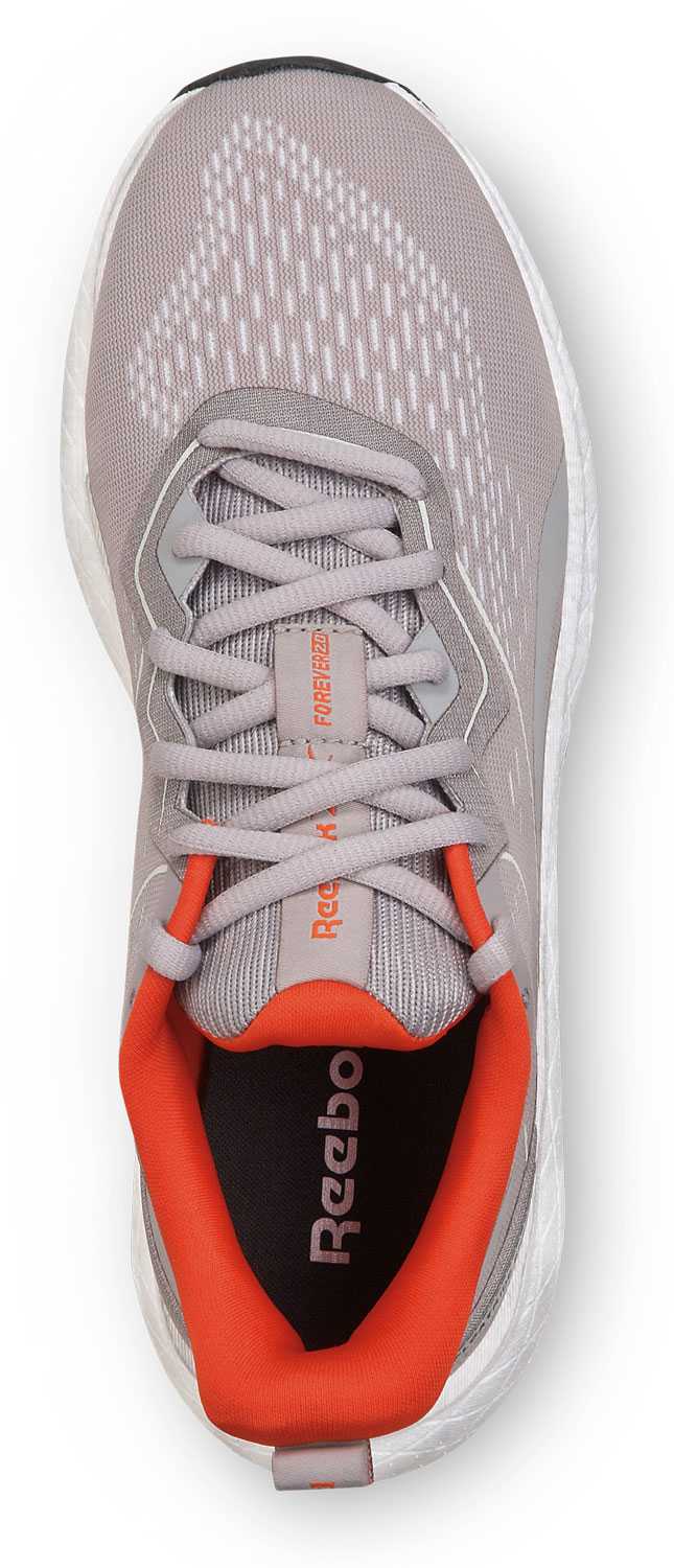 alternate view #4 of: Reebok Work SRB336 Floatride Energy, Women's, Grey/Peach, Athletic Style, MaxTRAX Slip Resistant, Soft Toe Work Shoe