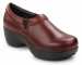 view #1 of: Women's Burgundy Geneva MaxTRAX® Soft Toe Clog