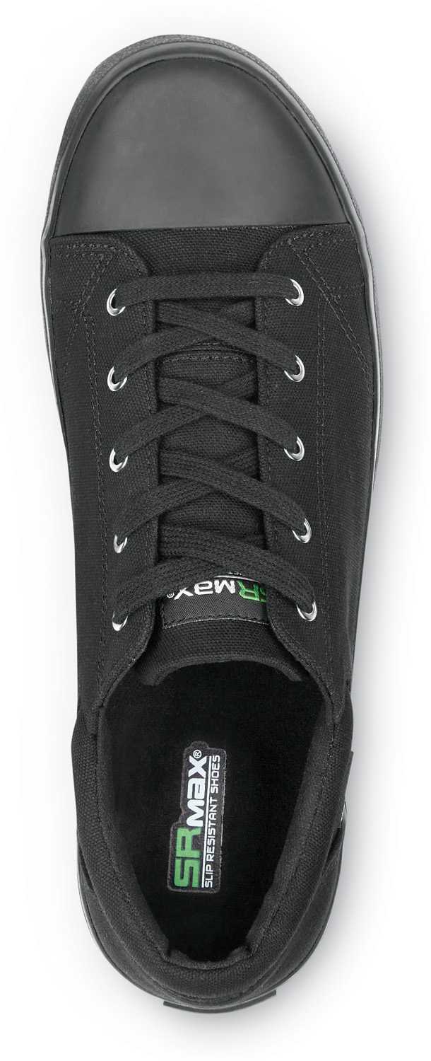 alternate view #4 of: SR Max SRM1670 Huntington, Men's, Black, Skate Style, MaxTRAX Slip Resistant, Soft Toe Work Shoe