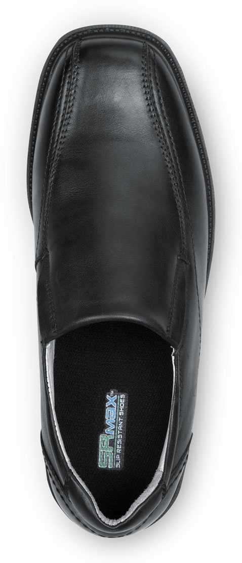 alternate view #4 of: Men's Black Brooklyn MaxTRAX® Soft Toe Slip-On Dress Shoe