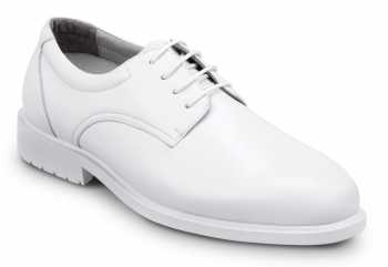 SR Max SRM3540 Arlington, Men's, White, Dress Style, MaxTRAX Slip Resistant, Soft Toe Work Shoe