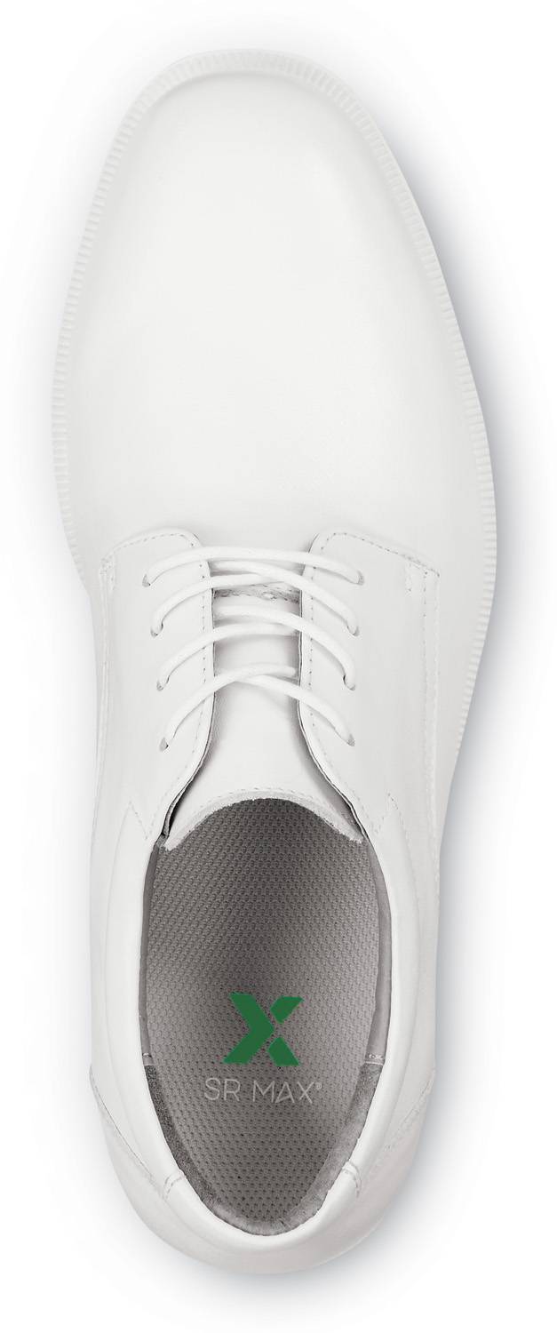 alternate view #4 of: SR Max SRM3540 Arlington, Men's, White, Dress Style, MaxTRAX Slip Resistant, Soft Toe Work Shoe