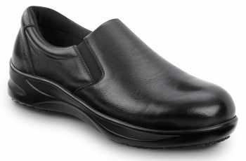 Women's Black Albany MaxTRAX® Alloy Toe Slip-On Oxford