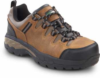 SR Max SRM4660 Winston, Men's, Brown, Low Hiker Style, Comp Toe, EH, MaxTRAX Slip Resistant, Work Shoe