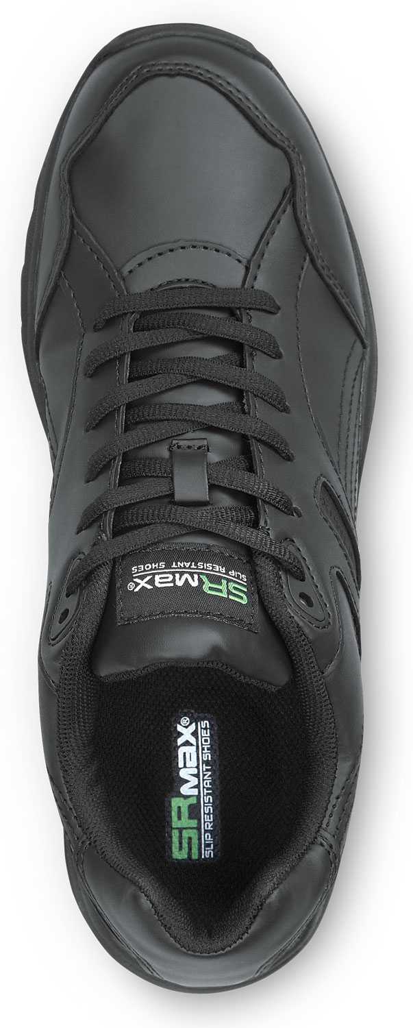 alternate view #4 of: SR Max SRM610 Dover, Women's, Black, Athletic Style, MaxTRAX Slip Resistant, Soft Toe Work Shoe