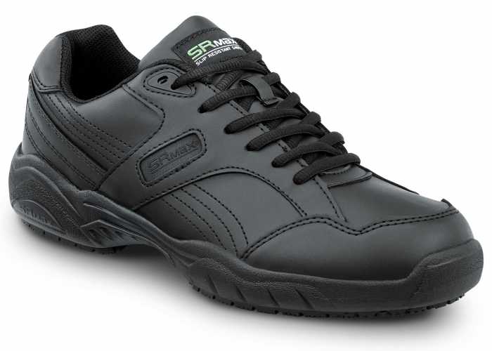 view #1 of: SR Max SRM6100 Dover, Men's, Black, Athletic Style, MaxTRAX Slip Resistant, Soft Toe Work Shoe