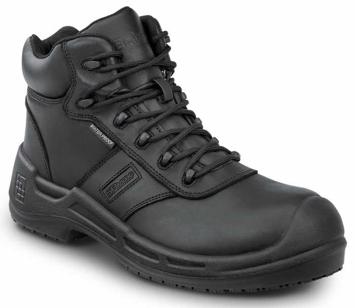 view #1 of: SR Max SRM9100 Cascade, Men's, Black, 6 Inch, Waterproof, MaxTRAX Slip Resistant, Soft Toe Work Boot