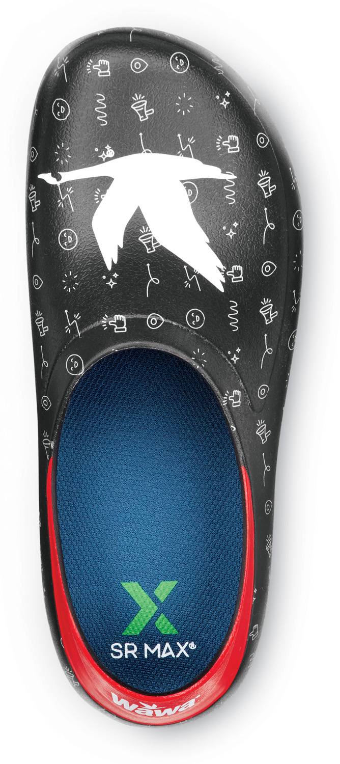 alternate view #4 of: Unisex Black WAWA MaxTRAX® Soft Toe Waterproof Clog