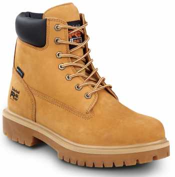 Timberland PRO STMA1V48 6IN Direct Attach Men's, Wheat, Soft Toe, MaxTRAX Slip Resistant, WP/Insulated Boot