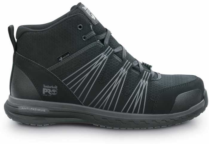 alternate view #2 of: Timberland PRO STMA2BX1 Powerdrive, Men's, Black, Comp Toe, EH, MaxTRAX Slip Resistant High Hiker