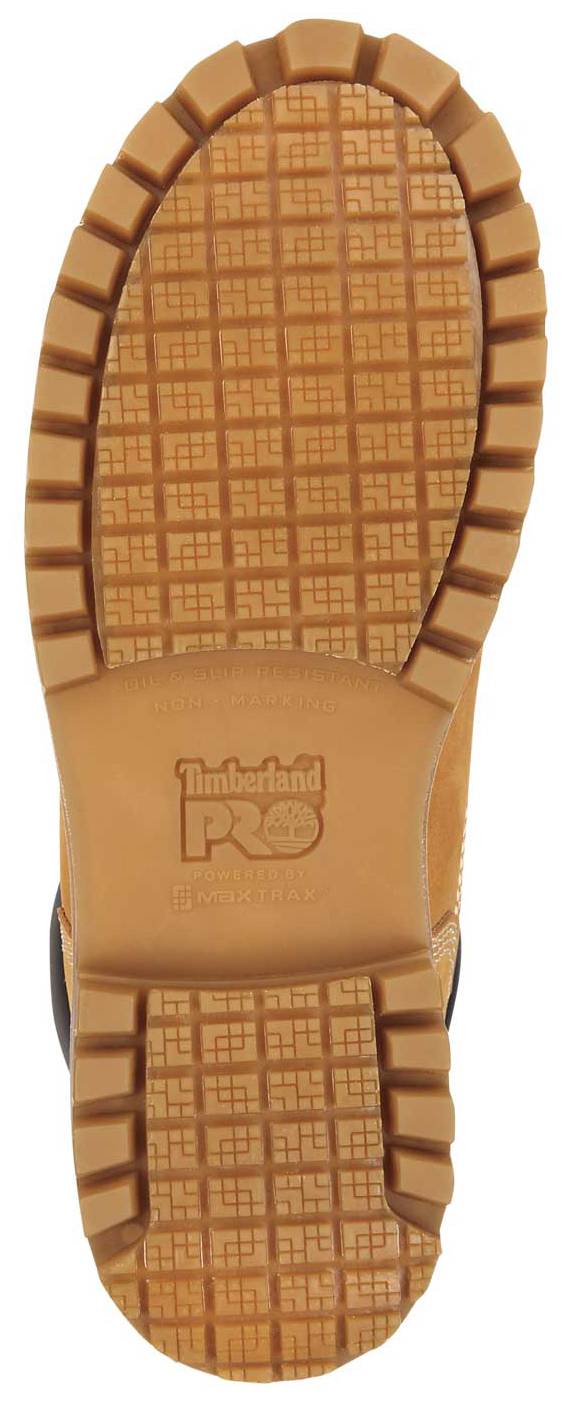 alternate view #5 of: Timberland PRO STMA2R3Q 6IN Direct Attach, Women's, Wheat, Steel Toe, EH, WP/Insulated, MaxTRAX Slip-Resistant Boot