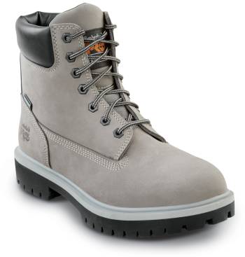 Timberland PRO STMA41QN 6IN Direct Attach, Men's, Castlerock, Steel Toe, EH, MaxTRAX Slip Resistant, WP/Insulated Boot