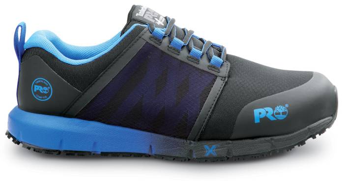 alternate view #2 of: Men's Black/Blue Pop Radius MaxTRAX® Composite Toe Athletic