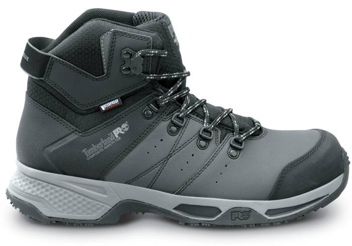 alternate view #2 of: Timberland PRO STMA44EN Switchback, Men's, Black/Grey Pop, Comp Toe, EH, WP, MaxTRAX Slip-Resistant Work Hiker