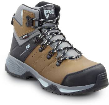 Women's Brown/Blue Pop Switchback MaxTRAX® Composite Toe Waterproof Hiker