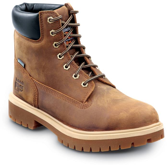 view #1 of: Timberland PRO STMA5MEP 6IN Direct Attach, Men's, Earth Bandit, Soft Toe, EH, WP/Insulated, MaxTRAX Slip-Resistant Work Boot