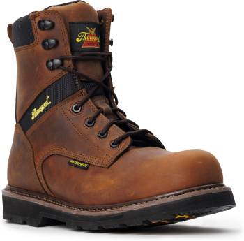 Thorogood TG804-4243 Jobsite, Men's, Brown, Comp Toe, EH, WP, Slip Resistant, 8 Inch, Work Boot