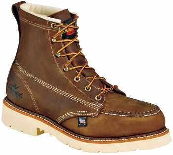 Thorogood TG804-4375 Men's, Brown, Steel Toe, EH, 6 Inch, Moc Toe Boot