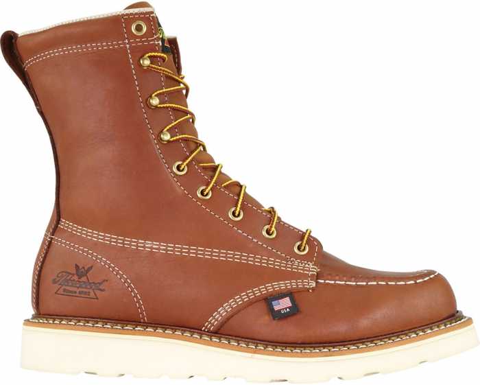 view #1 of: Thorogood TG814-4201 American Heritage, Men's, Tobacco, 8 Inch, Soft Toe Boot