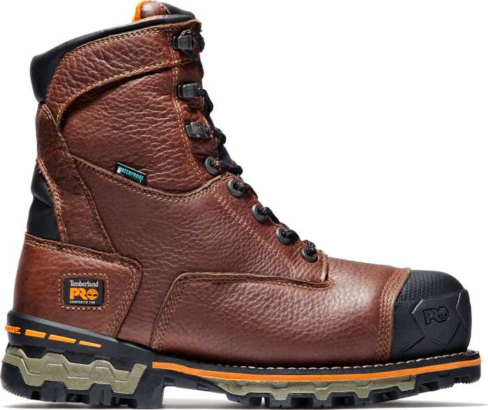 alternate view #2 of: Timberland PRO Boondock, Men's, Brown, Comp Toe, EH, WP, 8 Inch Boot