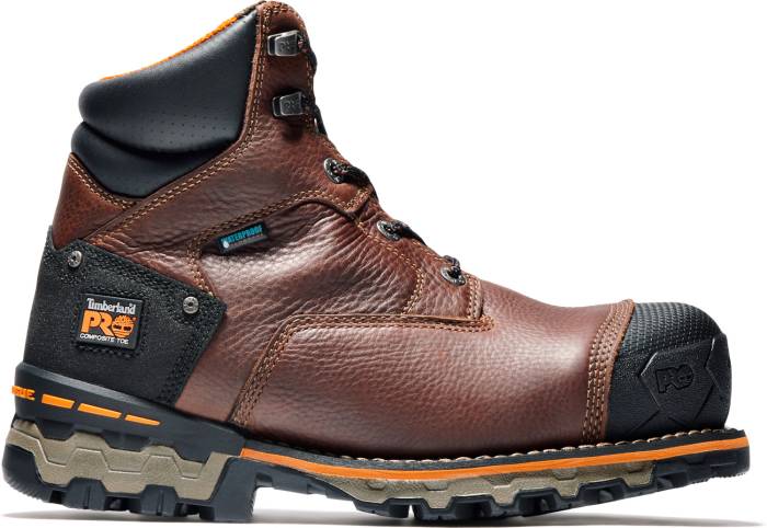 alternate view #2 of: Timberland PRO TM92641 Boondock, Men's, Brown Tumbled, Comp Toe, EH, WP/Insulated, 6 Inch, Work Boot