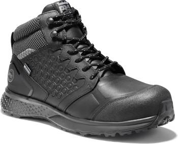 Timberland Pro TMA1ZC9 Reaxion, Men's, Black, Comp Toe, EH, WP, Slip Resistant, Hiker, Work Boot