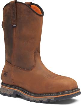 Timberland PRO True Grit TMA66JQEM4, Men's, Brown, BOA Fit System, Comp Toe, EH, WP, Slip Resistant, Pull On, Work Boot