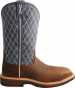 alternate view #2 of: Twisted X TWWXBN001 Women's, Brown/Blue, Nano Toe, EH, 11 Inch, Pull On Boot