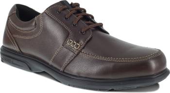 Florsheim WGFS2022 Loedin, Men's, Brown,Steel Toe, SD, Slip Resistant, Oxford, Work Shoe