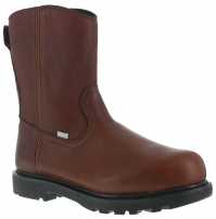 Iron Age WGIA0195 Hauler, Men's, Brown, Comp Toe, EH, Mt, 10 Inch, Side Zip Wellington