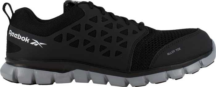 alternate view #2 of: Reebok Work WGRB041 Sublite Cushion Work, Women's, Black, Alloy Toe, EH, Low Athletic