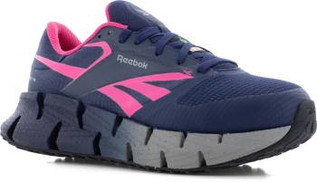 Reebok Work WGRB309 FloatZig, Women's , Blue/Pink,Comp Toe,SD, Slip Resistant, Low Athletic, Work Shoe