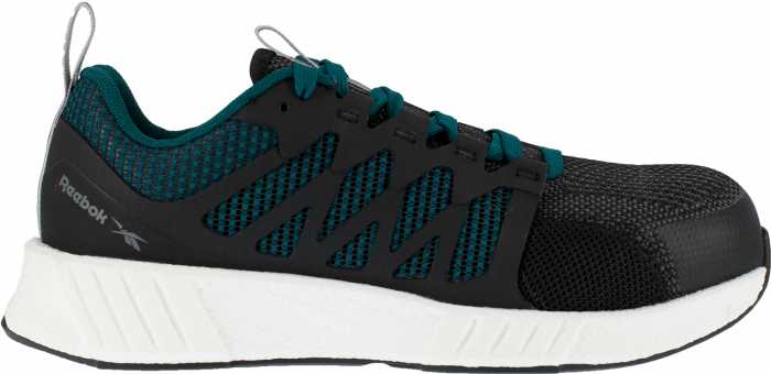 alternate view #2 of: Reebok Work WGRB314 Fusion Flexweave, Women's, Black/Teal, Comp Toe, SD, Work Athletic