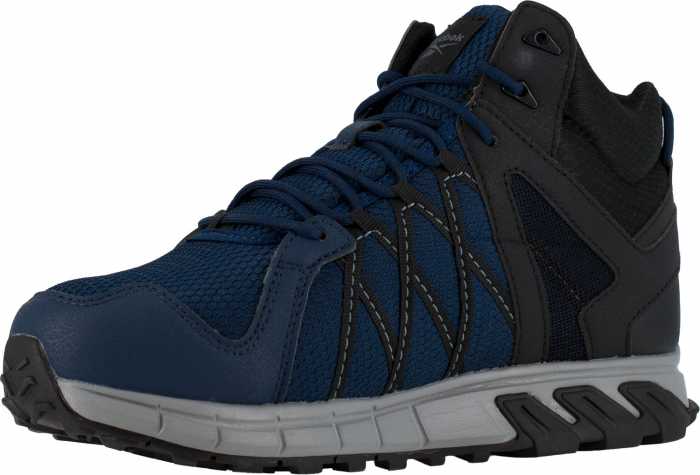 alternate view #3 of: Reebok Work WGRB3400 Trailgrip, Men's, Navy/Black, Alloy Toe, EH, Mt, Mid High Athletic