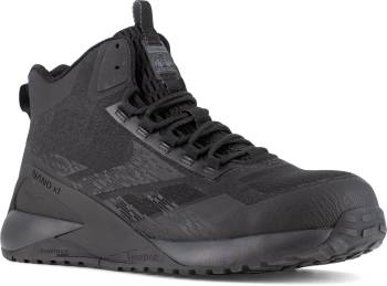 Reebok Work WGRB3484 Nano X1 Adventure, Men's, Black, Comp Toe, EH, Slip Resistant, Hi Athletic, Work Shoe