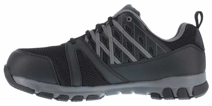 alternate view #3 of: Reebok Work WGRB4015 Sublite Work, Men's, Black/Grey, Soft Toe, SD, Slip Resistant, Low Athletic Oxford