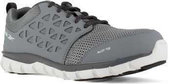 Reebok Work WGRB4042 Sublite Cushion Work, Men's, Grey, Alloy Toe, EH Athletic