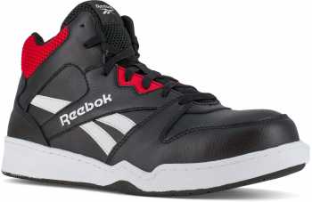 Reebok WGRB4132 BB4500 Work, Men's, Black/Red, Comp Toe, EH, High Top Athletic