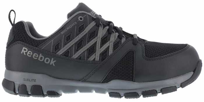 alternate view #2 of: Reebok Work WGRB416 Sublite Work, Women's, Black/Grey, Steel Toe, SD, Work Athletic